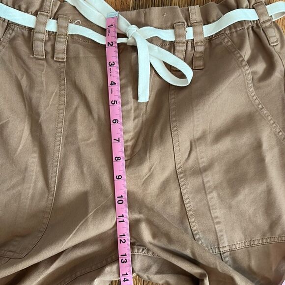 A.L.C. Women's Khaki Tan Augusta Belted Paperbag Cargo Pants Size 12 EUC - Picture 6 of 8